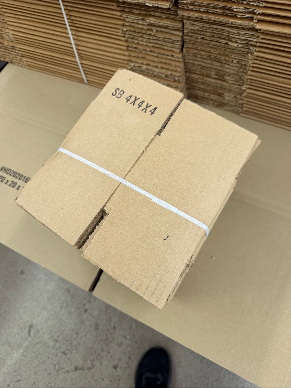 25 Corrugated Shipping Boxes - Natural Brown (Pack) 4x4x4